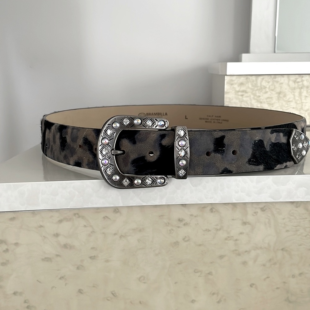 BRAMBILLA Italian made calf leather belt